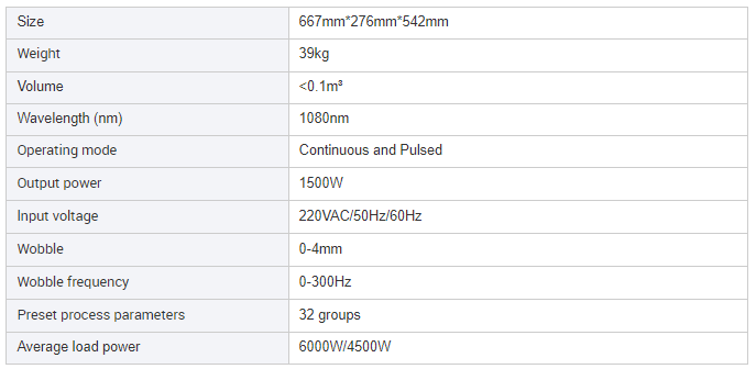 1500W laser welding